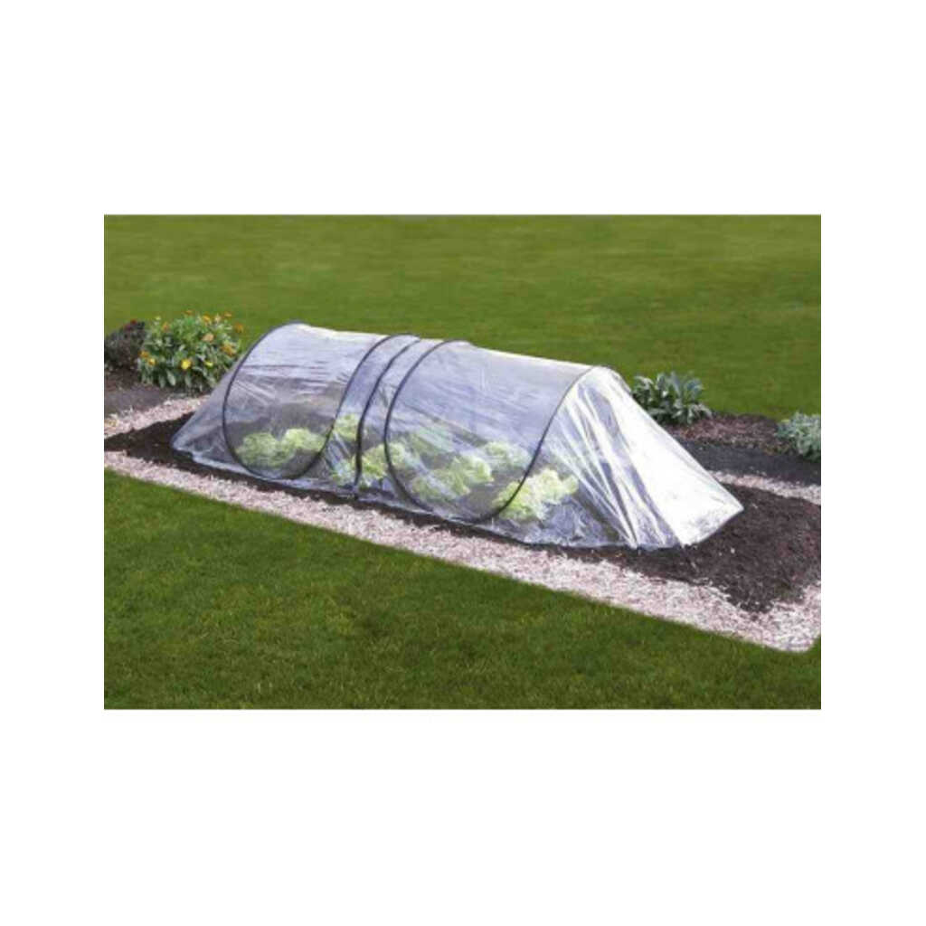 Tunel de cultivo de PVC transparente