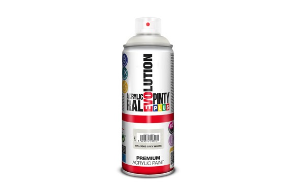 PINTURA SPRAY ACRILICA EVOLUTION BRILLO 520 CC RAL 9002 BLANCO GRISACEO