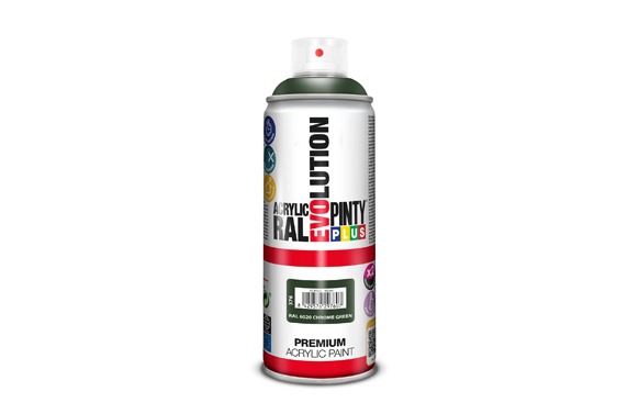 PINTURA SPRAY ACRILICA EVOLUTION BRILLO 520 CC RAL 6020 VERDE CROMO