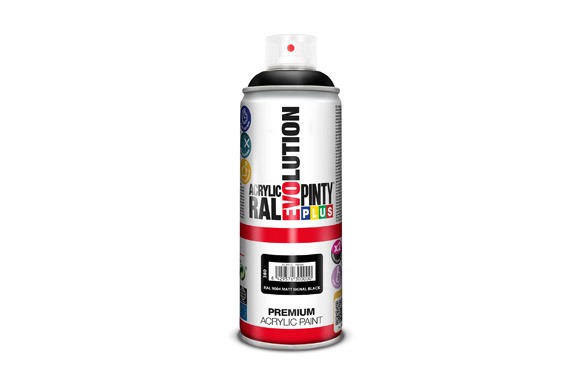 PINTURA SPRAY ACRILICA EVOLUTION MATE 520 CC RAL 9004 NEGRO SEÑALES