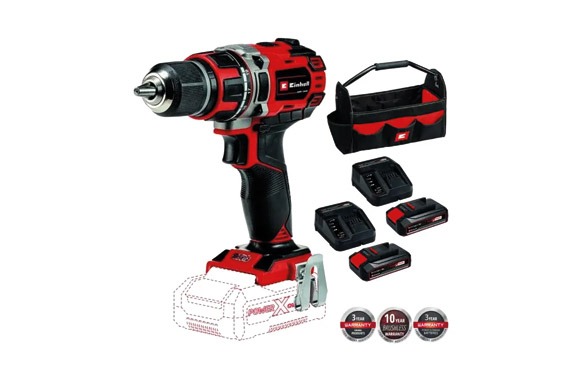 TALADRO PERCUTOR BATERIA 18V PACKTP-CD18/50LI-I   4513942+BOLSA 4530037+2 STARTER KIT 2,5AH 4512097