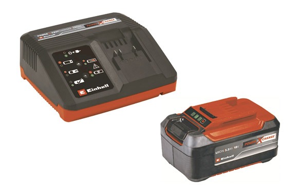KIT CARGADOR POWER-X 18V -4 + BATERIA RESPUESTO 5 DESBROZADORA 