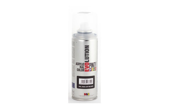 PINTURA SPRAY ACRILICA EVOLUTION BRILLO 270 CC RAL 9005 NEGRO 
