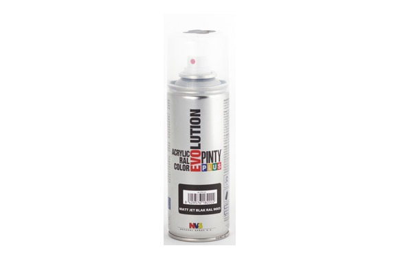 PINTURA SPRAY ACRILICA EVOLUTION MATE 270 CC RAL9005 NEGRO