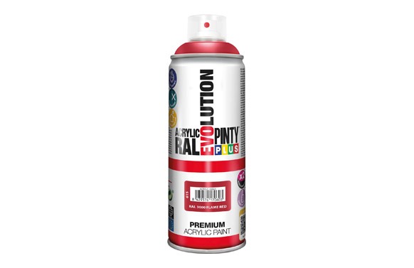 PINTURA SPRAY ACRILICA EVOLUTION BRILLO 520 CC RAL 3000 ROJO VIVO
