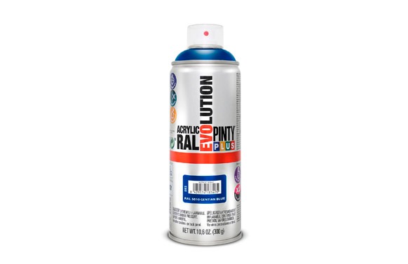 PINTURA SPRAY ACRILICA EVOLUTION BRILLO 520 CC RAL 5010 AZUL GENZIANA