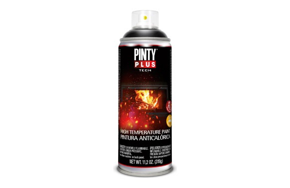 PINTURA ANTICALORICA SPRAY TECH 520 CC RAL 9005 NEGRO
