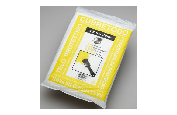 PLASTICO CUBRETODO PROTECTOR MEDIO 5 M X 4 M X 15 MICRAS