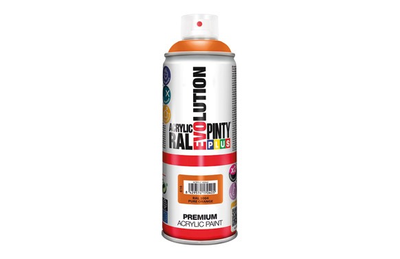 PINTURA SPRAY ACRILICA EVOLUTION BRILLO 520 CC RAL 2004 NARANJA PURO