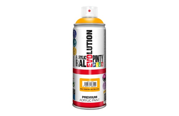PINTURA SPRAY ACRILICA EVOLUTION BRILLO 520 CC RAL 1028 AMARILLO MELON