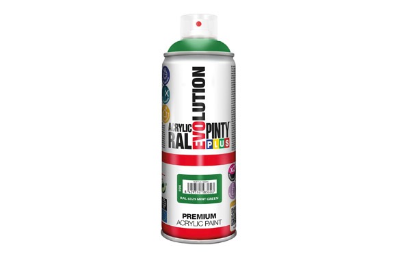 PINTURA SPRAY ACRILICA EVOLUTION BRILLO 520 CC RAL 6029 VERDE MENTA