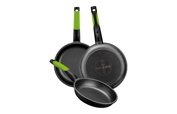 SARTEN PRIOR LOTE 3 UDS + 2 PROTECTORES 18-22-26CM