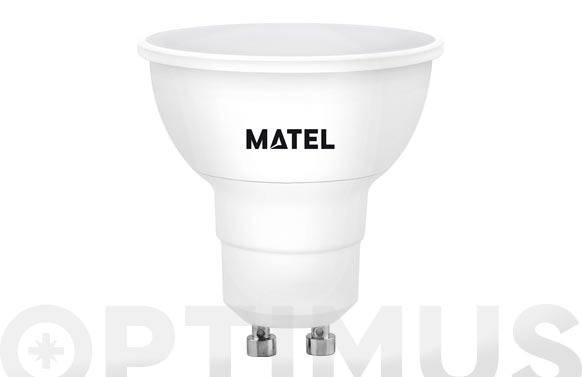 BOMBILLA LED DICROICA REGULABLE GU10 LUZ CALIDA 750LM 8W