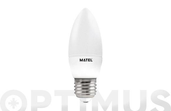BOMBILLA LED VELA E27 LUZ FRIA 600LM 6W