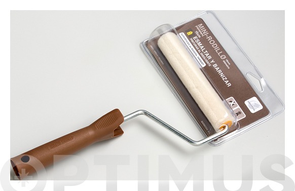 MINI RODILLO VELOUR + VARILLA ESMALTAR/ BARNIZAR 11 CM