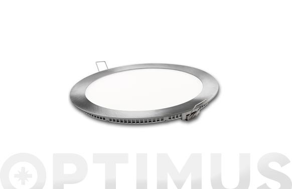 DOWNLIGHT LED EMPOTRAR REDONDO PLATA LUZ NEUTRA 1700LM 18W