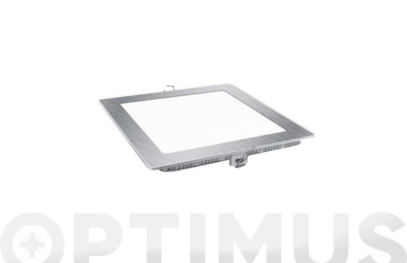DOWNLIGHT LED EMPOTRAR CUADRADO PLATA LUZ NEUTRA 1700LM 18W