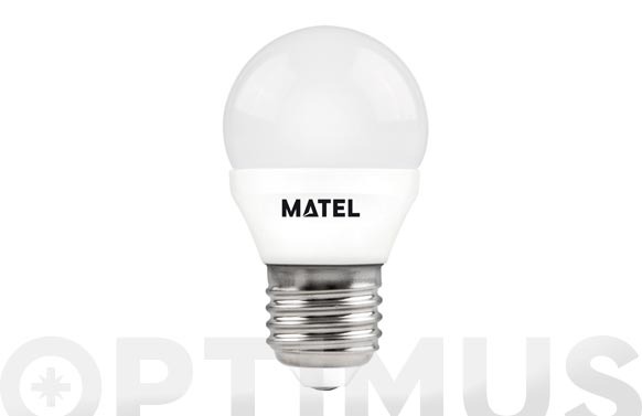 BOMBILLA LED ESFERICA E27 LUZ FRIA 700LM 7W