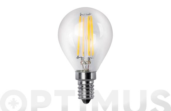 BOMBILLA LED FILAMENTO ESFERICA E14 LUZ FRIA 400LM 4W