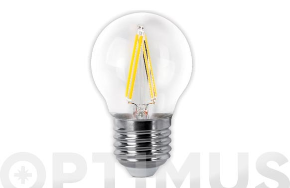 BOMBILLA LED FILAMENTO ESFERICA E27 LUZ FRIA 400LM 4W