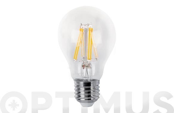 BOMBILLA LED FILAMENTO ESTANDAR E27 LUZ CALIDA 600LM 6W