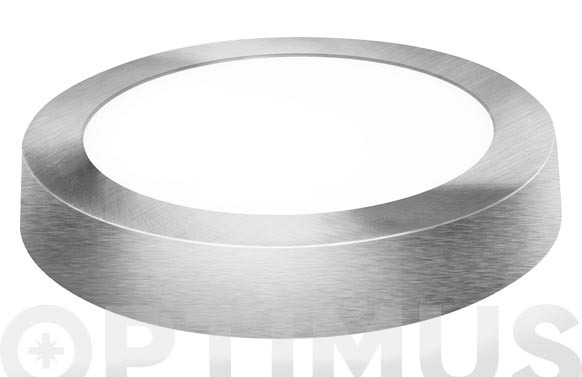 DOWNLIGHT LED SUPERFICIE REDONDO PLATA LUZ FRIA 1800LM 18W