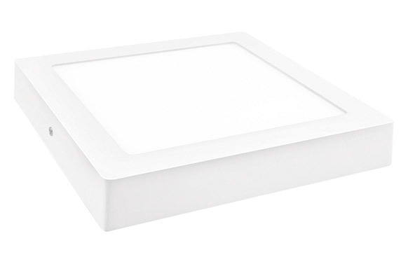DOWNLIGHT LED SUPERFICIE CUADRADO BLANCO LUZ FRIA 1800LM 18W