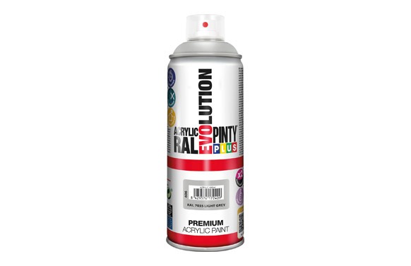 PINTURA SPRAY ACRILICA EVOLUTION BRILLO 520 CC RAL 7035 GRIS LUMINOSO