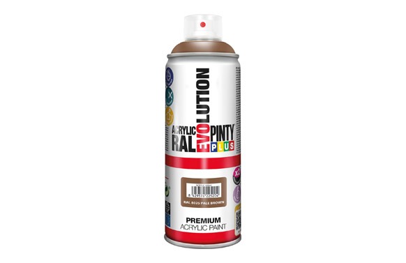 PINTURA SPRAY ACRILICA EVOLUTION BRILLO 520 CC RAL 8025 PARDO PALIDO