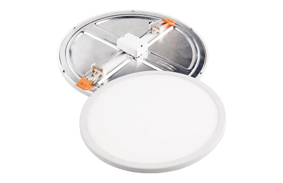 DOWNLIGHT LED AJUSTABLE REDONDO BLANCO LUZ FRIA 2000LM 20W