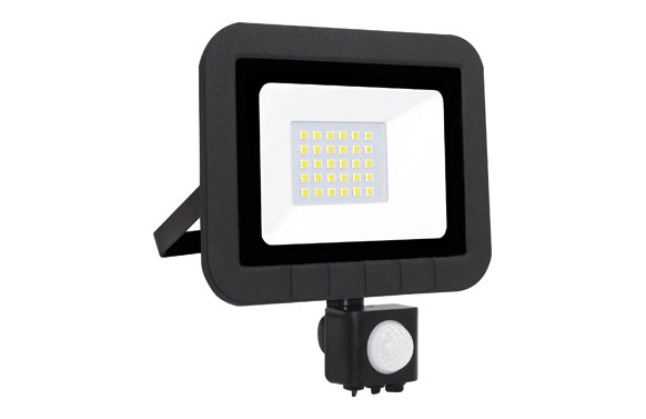 FOCO PROYECTOR LED CON SENSOR IP65 LUZ FRIA 2000LM 20W