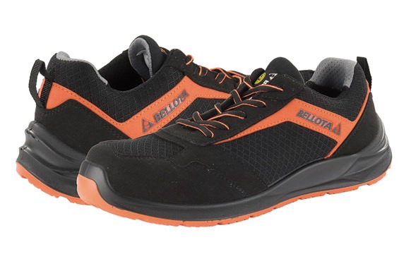 ZAPATO SEGURIDAD S1P ESD FLEX NEGRO / NARANJA TALLA 39