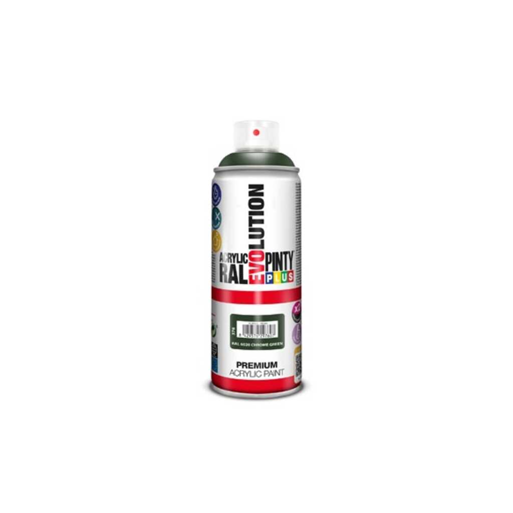 PINTURA SPRAY ACRILICA EVOLUTION BRILLO 520 CC RAL 6020 VERDE CROMO