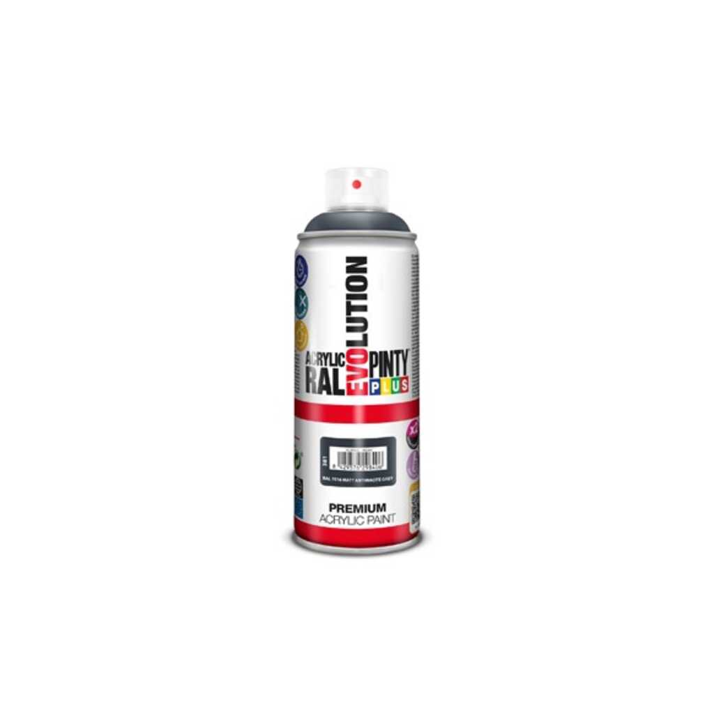 PINTURA SPRAY ACRILICA EVOLUTION MATE 520 CC RAL 7016 GRIS ANTRACITA