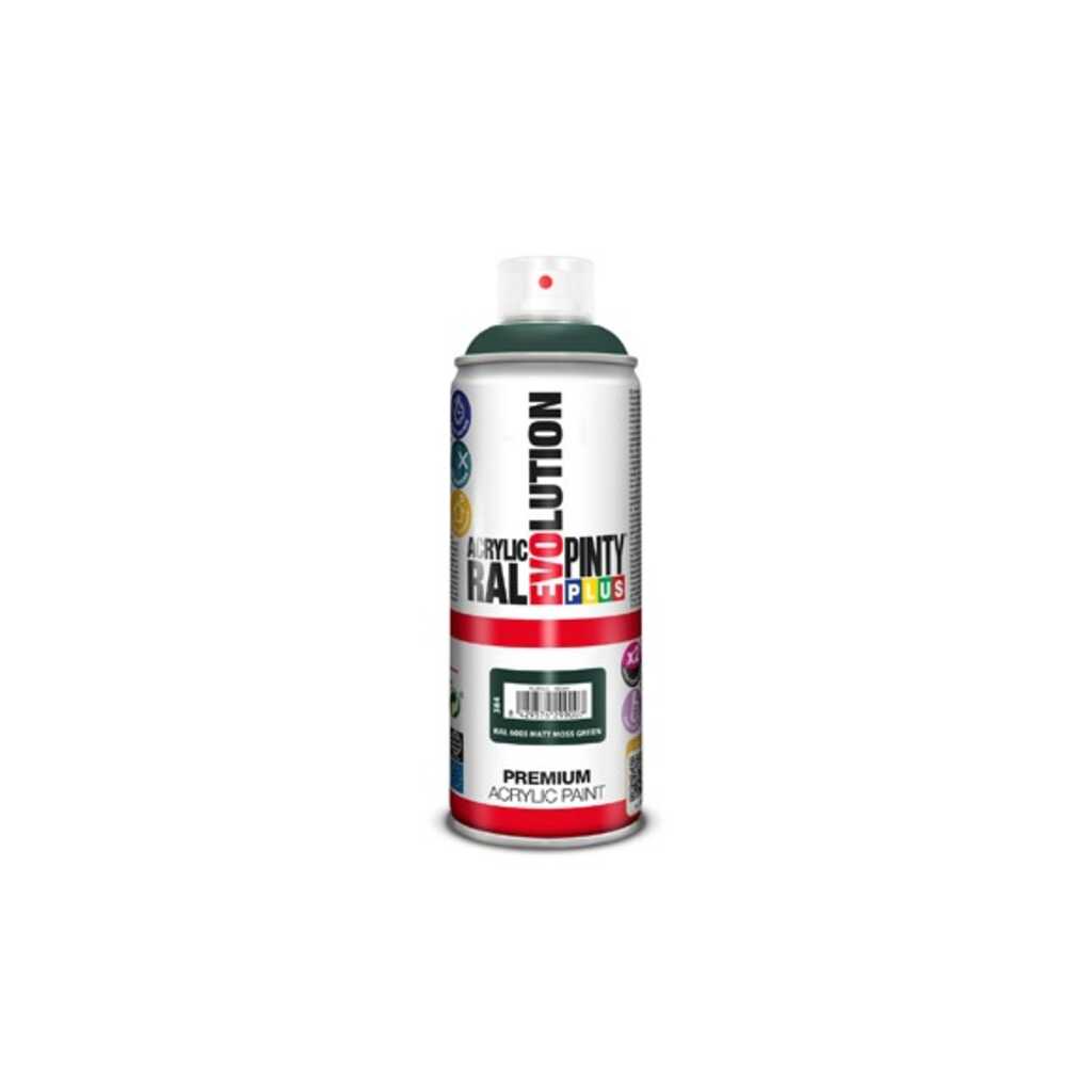 PINTURA SPRAY ACRILICA EVOLUTION MATE 520 CC RAL 6005 VERDE MUSGO