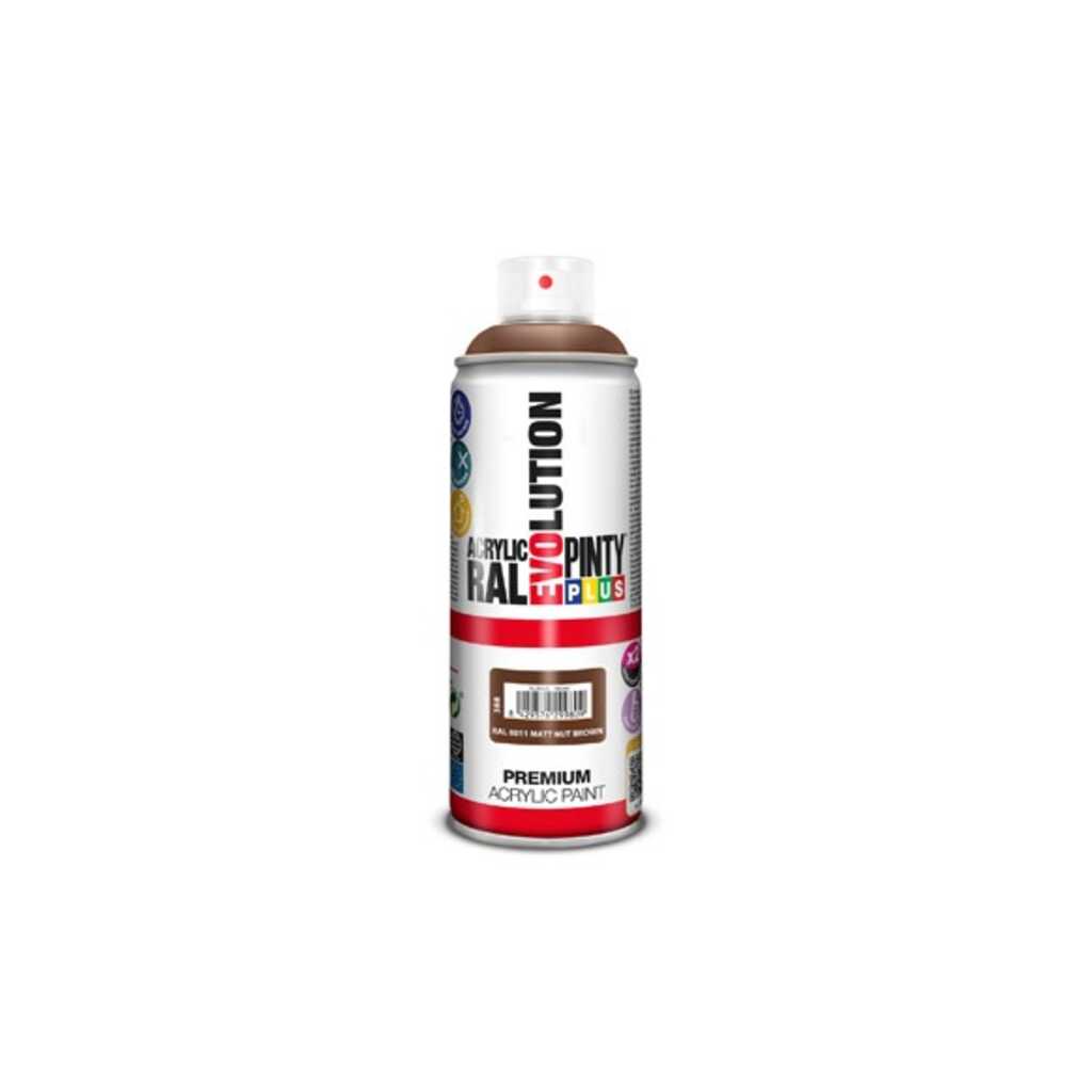 PINTURA SPRAY ACRILICA EVOLUTION MATE 520 CC RAL 8011 PARDO NUEZ