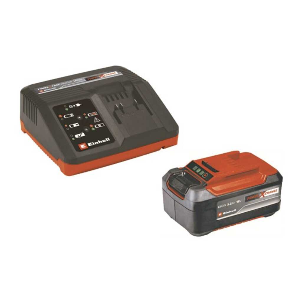 KIT CARGADOR POWER-X 18V -4 + BATERIA RESPUESTO 5 DESBROZADORA