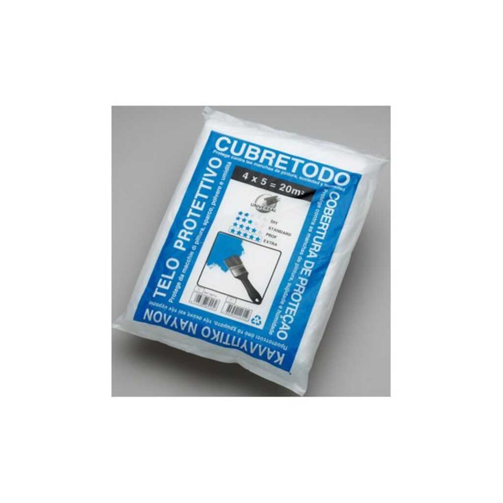 PLASTICO CUBRETODO PROTECTOR GRUESO 5 M X 4 M X 40 MICRAS