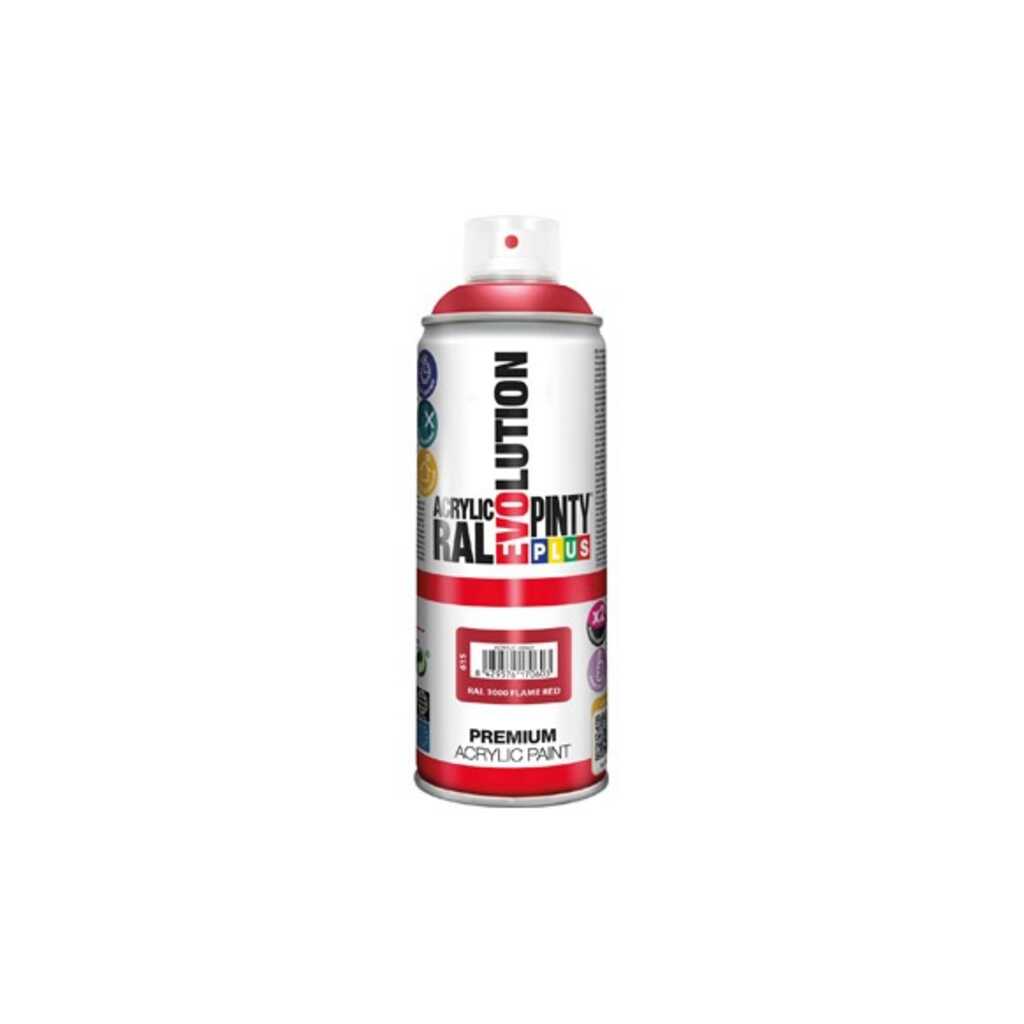PINTURA SPRAY ACRILICA EVOLUTION BRILLO 520 CC RAL 3000 ROJO VIVO
