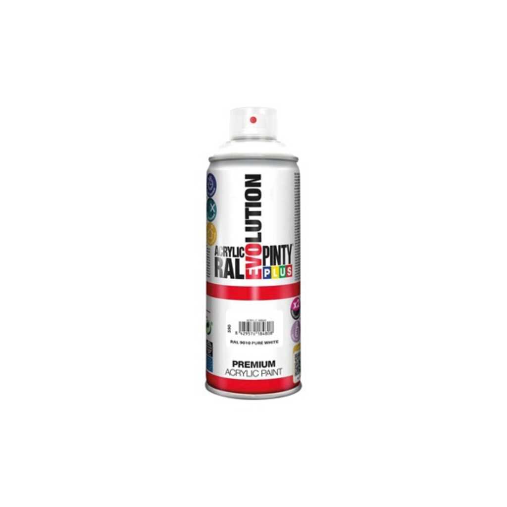 PINTURA SPRAY ACRILICA EVOLUTION BRILLO 520 CC RAL 9010 BLANCO PURO