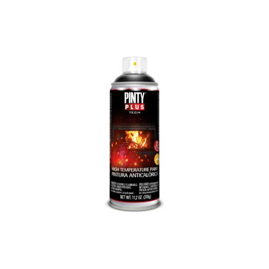 PINTURA ANTICALORICA SPRAY TECH 520 CC RAL 9005 NEGRO