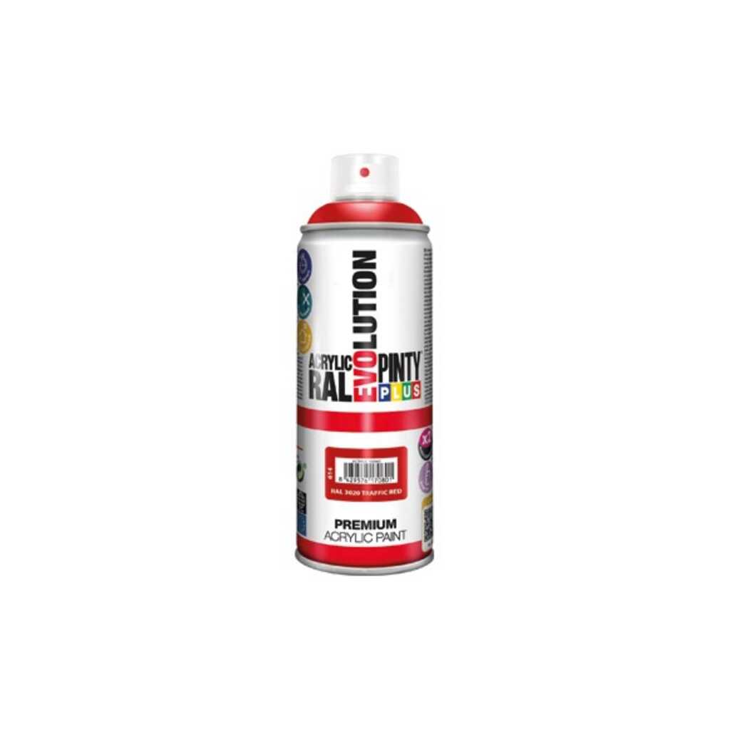 PINTURA SPRAY ACRILICA EVOLUTION BRILLO 520 CC RAL 3020 ROJO TRAFICO