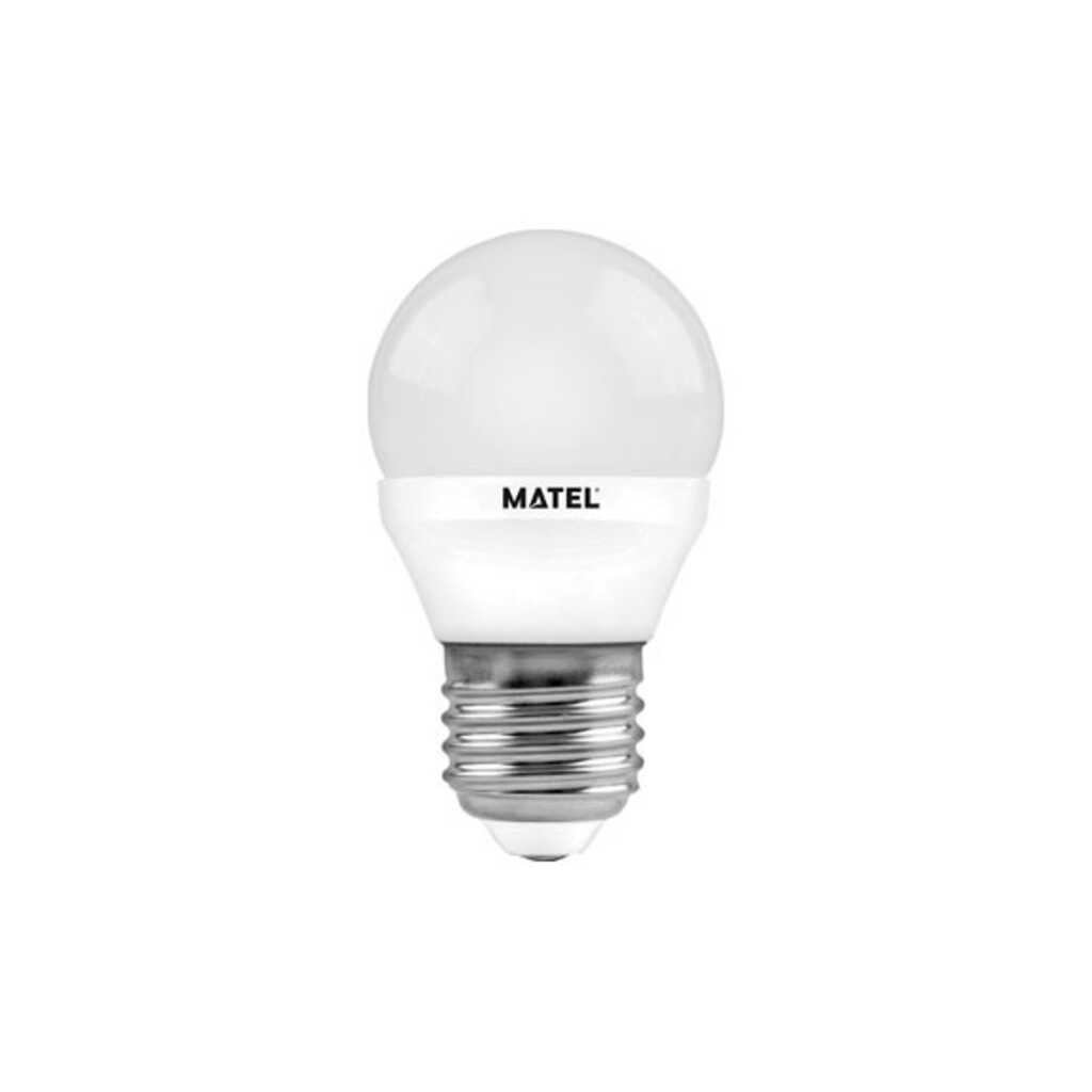 BOMBILLA LED ESFERICA E27 LUZ CALIDA 450LM 5W