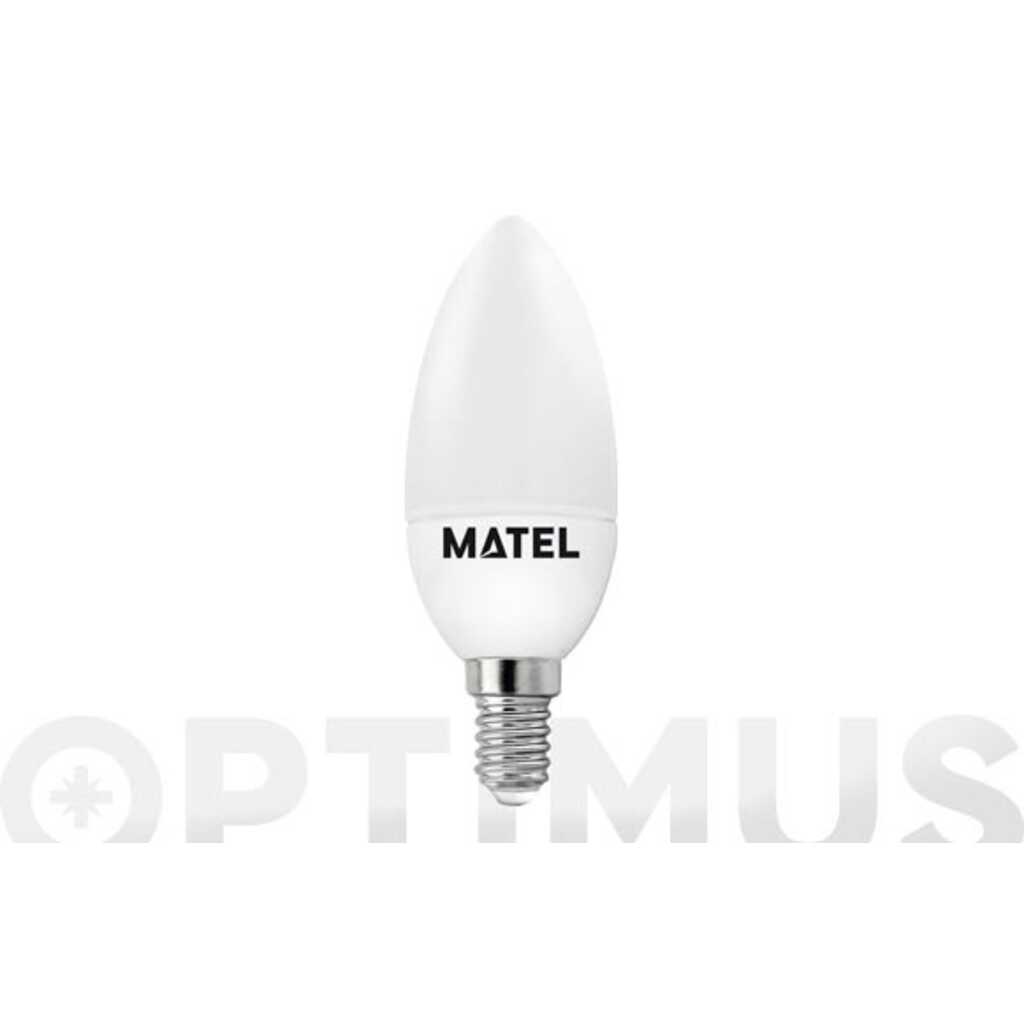 BOMBILLA LED VELA E14 LUZ CALIDA 450LM 5W