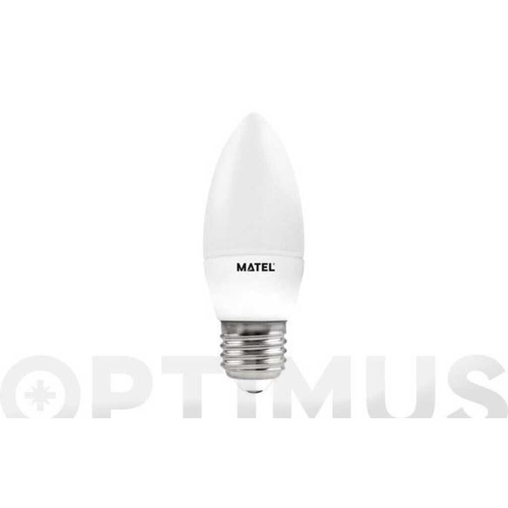 BOMBILLA LED VELA E14 LUZ FRIA 600LM 6W