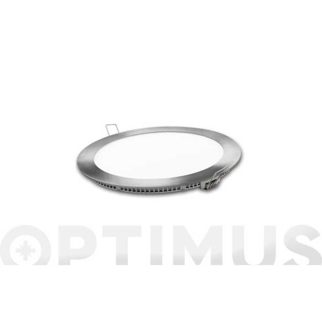DOWNLIGHT LED EMPOTRAR REDONDO PLATA LUZ NEUTRA 1700LM 18W