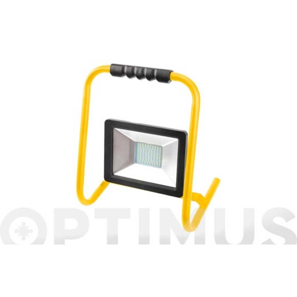 FOCO PROYECTOR LED CON SOPORTE IP65 LUZ FRIA 3000LM 30W