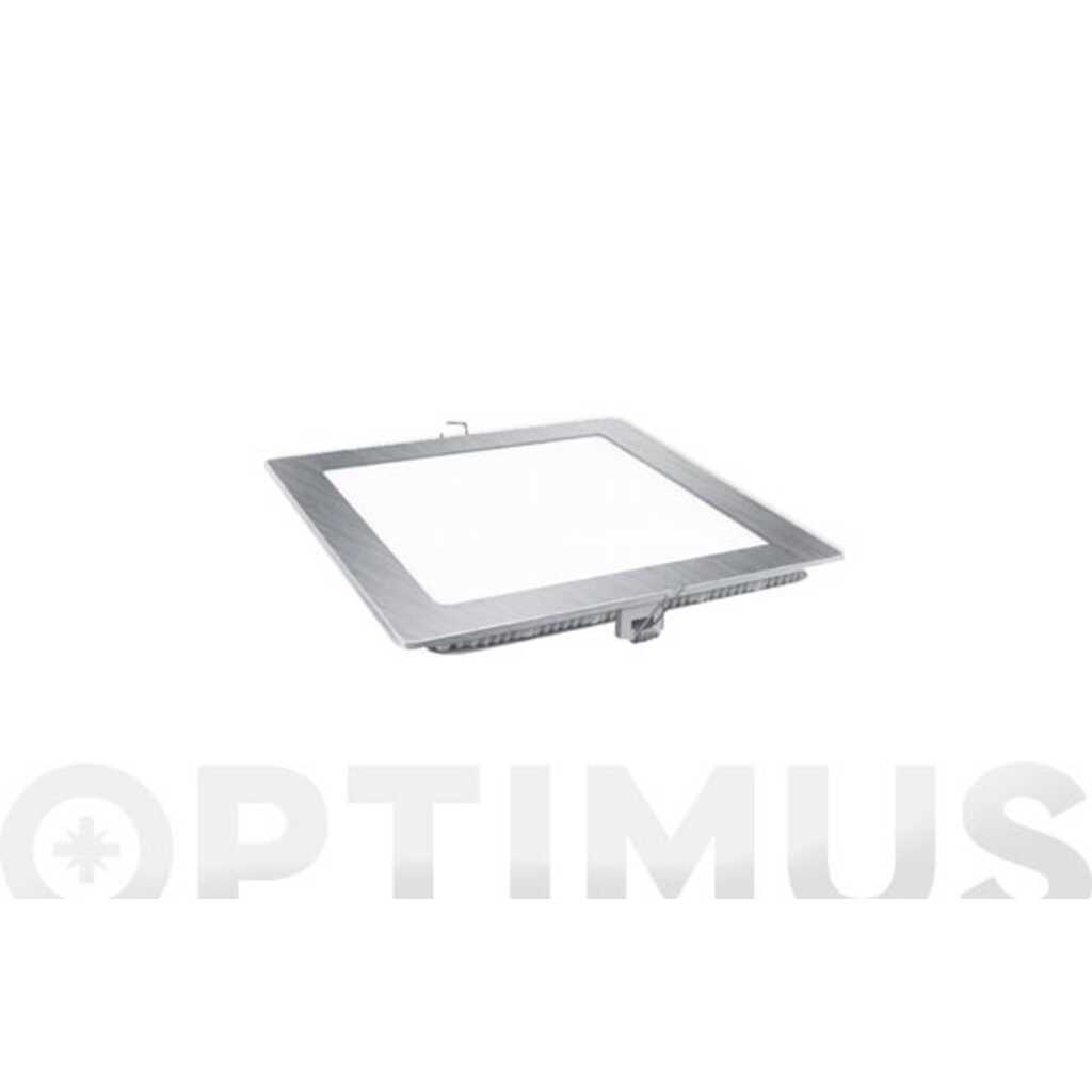 DOWNLIGHT LED EMPOTRAR CUADRADO PLATA LUZ NEUTRA 1700LM 18W