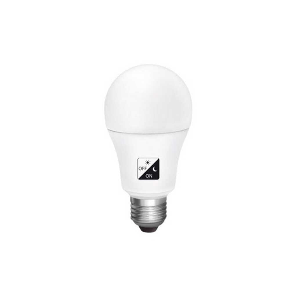BOMBILLA LED CON SENSOR CREPUSCULAR E27 LUZ FRIA 1000LM 10W