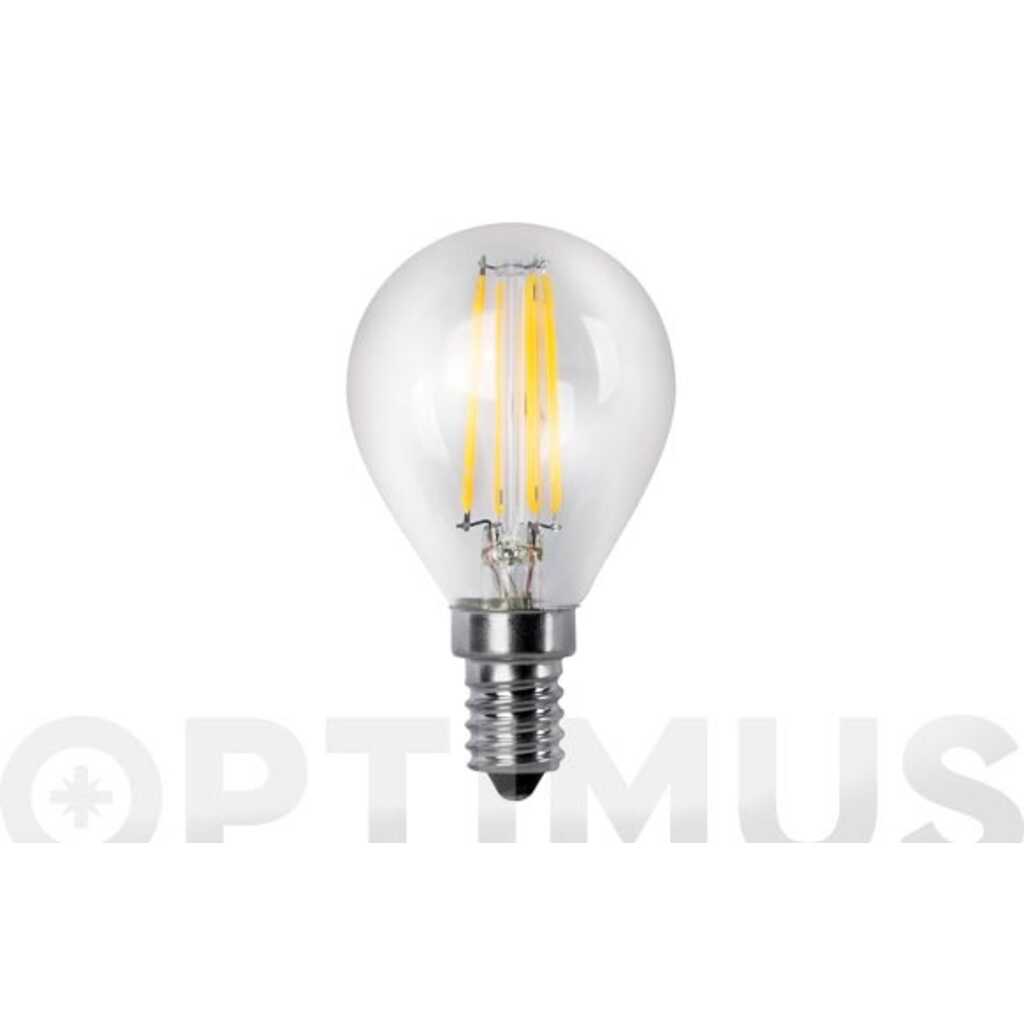 BOMBILLA LED FILAMENTO ESFERICA E14 LUZ FRIA 400LM 4W
